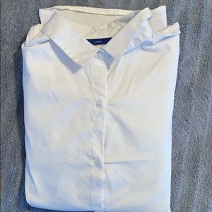 Crisp white button down